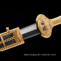 Ming Dynasty Sword Luxury Collection Yongle Sword Collection Edition Handmade Carved Gold Plated with Meteorite Iron